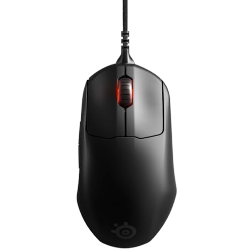 SteelSeries Esports FPS Gaming Mouse – Ultra Lightweight – Prime + Edition – 5 Programmable Buttons – 18K CPI TrueMove Pro Sensor – Magnetic Optical Switches – Customization - RGB Lighting – PC/Mac