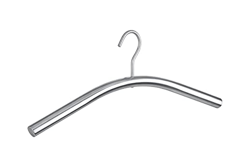WENKO Percha Dry acero inox - percha para la ropa, Acero inoxidable, 45 x 17 x 2.2 cm, Plata mate