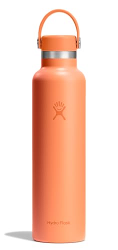 Image of Hydro Flask Water Bottle - Insulated Stainless Steel - Non Spill, Leakproof in 24 Oz Nectar Orange