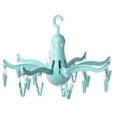 IkeaPRESSA Hanging Dryer 16 Clothes Pegs, Turquoise