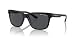 Armani Exchange Unisex Sunglasses, Black Lenses Injected Frame, 56mm