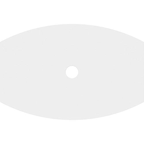Image of Ekena Millwork CMP34X22KY-03000 Kailey Architectural Grade PVC Contemporary Urethane Ceiling Medallions 34 inchW x 22 5 /8 inchH x 3 inchID x 18 1 /4 inchC x 1 inchP