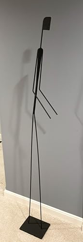 Estatua metálica Linebreaker Hombre Delgado minimalista 57in miniatura 4