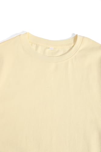 Image of Maydear Men Women Basic T Shirt Cotton Short Sleeve Crewneck Casual Plain Tee Everyday Essential Top