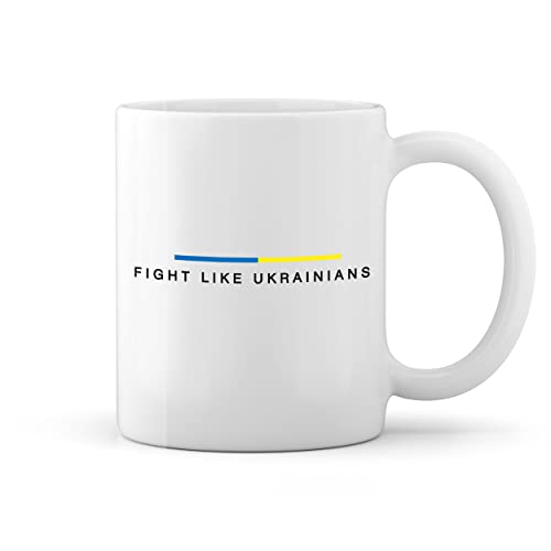 GR8Shop Fight Like Ukrainians Blanco taza Mug