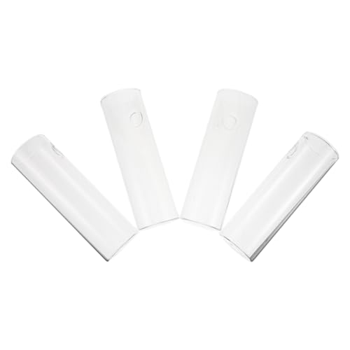 SHINEOFI 4 Juegos Jarrones de Transparente Cilíndricos para Pared Hidropónico Maceteros Colgantes con Ganchos para Propagación Plantas Decoración Hogar Oficina