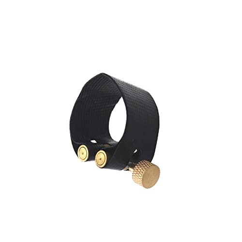 Teqin Alto Saxophone Ligature Fastener, Saxophone Ligature Fastener Alto/Tenor Clarinet Saxophone Mouthpiece Clip Adjustable Parts Accessories Black Alto #TOP5