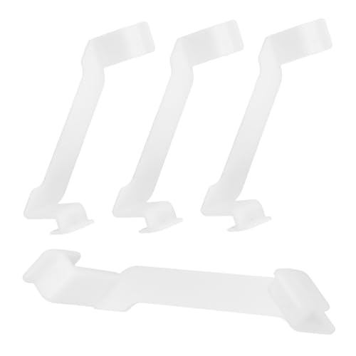 ABOOFAN 4PCS Stacking Clips for Plastic Storage Containers Aid Supports for Organizing Bins Home and Office Space Saving for Efficient Storage