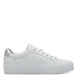 s.Oliver Damen Sneaker flach mit Reißverschluss Freizeit, Weiß (White), 41 EU – Bild 4