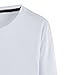 Men's Long Sleeve Pullover Shirts Lightweight Soft Stretch Crew Neck Cotton Tees Classic Fashion Casual T-Shirt (XX-Large,White)