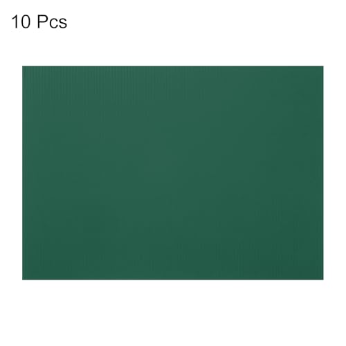 Image of uxcell 10pcs Corrugated Cardboard Paper Sheets,Army Green,14 inch x 10inch,for Craft and DIY Projects