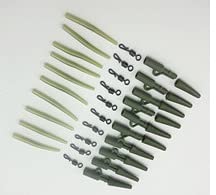 Manicotti Anti Groviglio 40mm Verde Scuro Per Pesca Alla Carpa - KOTP - Lotto Da 15 Pezzi