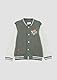 s.Oliver Collegejacke mit Colour-Blocking und Print tannengrün 116/122