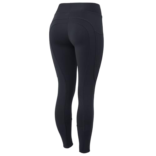 Leggings d'équitation grip chaud avec poche téléphone pour cavalière
