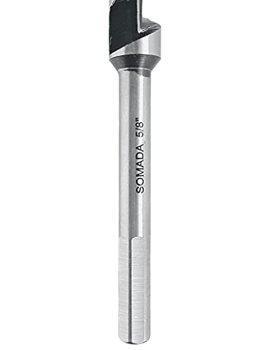 Somada 5/8-Inch X 12-Inch Auger Drill Bit For Wood, Hex Shank 3/8-Inch, Ship Auger Long Drill Bit For Soft And Hard Wood, Plastic, Drywall And Composite Materials #TOP2