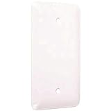 ---Certifié UL Hubbell - Bell WRW-B Plaque murale métallique princesse avec vierge, simple bande, blanc lisse par Hubbell Bell