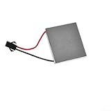 Linnkyfloa DC 3–5 V Haushaltslüftergenerator mit 4 Flügeln 7 cm Lüfter und SR-HOT-Platte, ABS-Metall-Motor-Kit für Kaminventilator und Ofenreparatur, Leerlaufdrehzahl 2500 U/min (elektrische Folie)