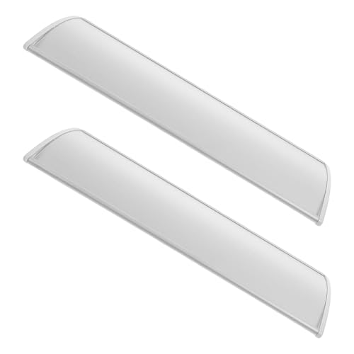 Plaque de porte en aluminium lot de 2 signalétiques de bureau argentées incurvées 24,5x11,5 cm