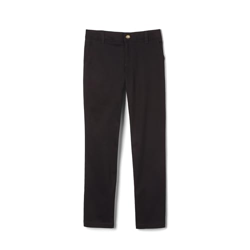 Image of French Toast Girls' Straight Fit Stretch Twill Pant | Adjustable waist, Reinforced knees, Offerend in Standard & Plus sizes, Straight leg school uniform pant