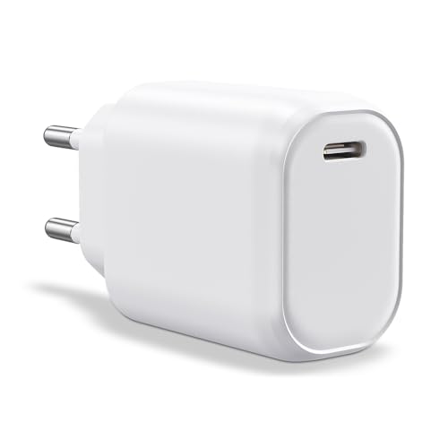 WAYTEX Chargeur Rapide 20W USB C, QC 3.0 + PD Puce IC Charge sécurisée et Protection Batterie, pour Smartphone, Tablette, Ordinateur Portable, iPhone, iPad, Samsung