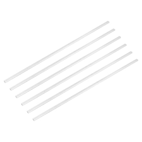 Image of MECCANIXITY 6 Pcs Square Aluminum Flat Bar, 5 /32 inch (4mm) Thick x 15 /64 inch (6mm) Width x 12 inch (305mm) Long 6061 Aluminum Flat Plate Solid New Mill Stock Silver for Industrial Building