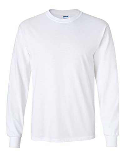 Cotton 6 oz. Long-Sleeve T-Shirt (G240) (Pack of 2) Sportgrey-White Large Cotton 6 oz. Long-Sleeve T-Shirt (G240) (Pack of 2) Sportgrey-White Large