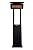 Bromic Tungsten Smart Heat Portable 11000W Gas Patio Heater - Propane Gas (LPG), 500 Series, 110V, Black Finish - BH0510001