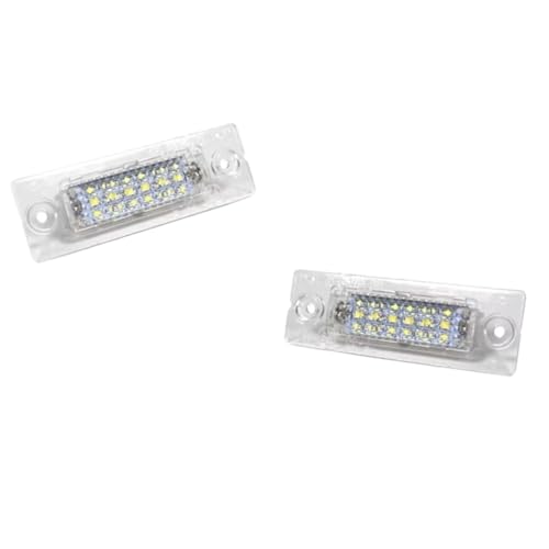 Luces de placa de matrícula de coche VW Caddy III viajes nocturnos seguros 2 unidades