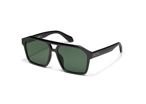 Quay - Mens Sunglasses, Aviator Lenses with UV Protection, Oversized Sunglasses (Soundcheck, Black)2