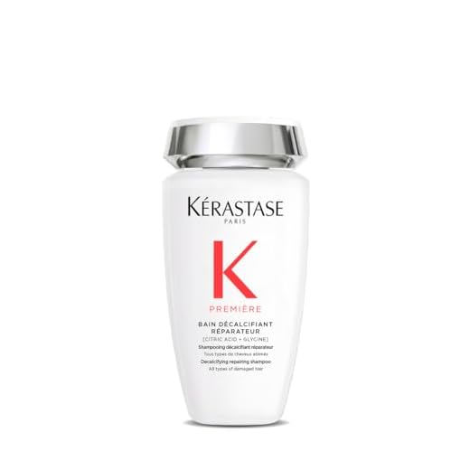 KERASTASE Première - Bain Décalcifiant Réparateur - Shampoing Professionnel - +73 % de Brillance - +93 % de Force - Cheveux Secs & Abîmés - 250 ml