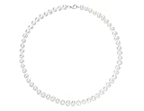 Qualité AAA de la perle culturelle d'eau douce, forme de perle: presque ronde, longueur de sautoir perle: 40cm.