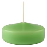 Velas flotantes grandes, 12 unidades – Pistacho