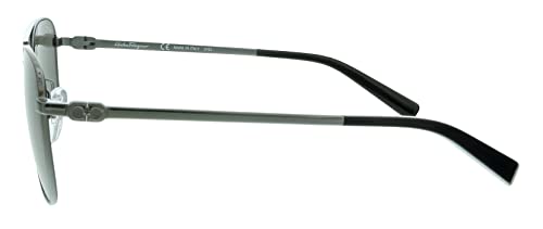 Salvatore Ferragamo Rectangular Sunglasses SF158S 015 Gunmetal/Black 53mm 1583