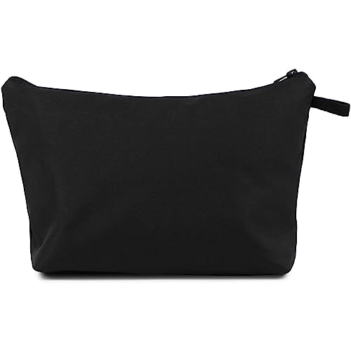 Women and Girls' 2-Piece Heart Makeup Travel Bag Set, Cute Cosmetic Storage Pouch, Toiletry Organizer, Black
