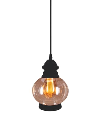 Image of Urbanhive Modern Geometric Metal Cage Pendant Light, Industrial Hanging Ceiling Lamp E27 Holder Decorative Chandelier (Bulb Not Included)