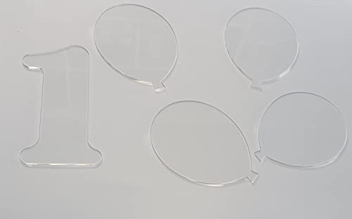 Balloon Acrylic Milestone Blanks,17pcs DIY 1st-Year Milestone Balloons Cards for Baby Photo Props,Baby Shower,Baby Gift,Keepsake (Small Balloons) by Yuxuanish - Image 7