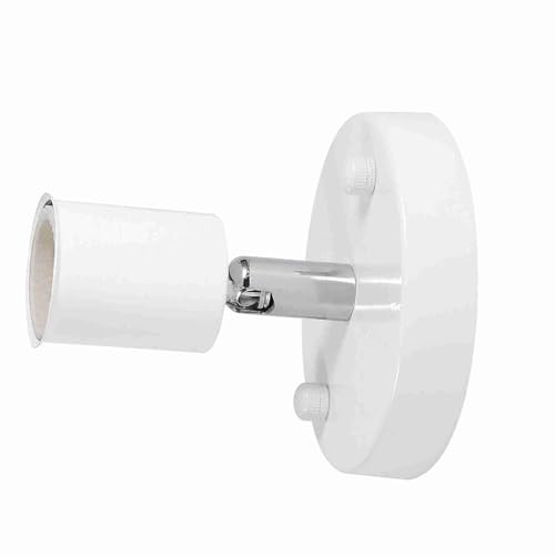 Soquete de Lâmpada Rotativa Vintage E27 para Decoração de Casa/escritório Preto/branco/prata/bronze