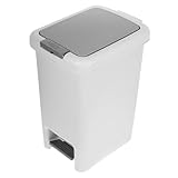 FIXOSHEE Cubos Basura Estrechos con Pedal y Tapa Resistente y Práctico para Cocina Dormitorio Salón y Oficina sin Contacto Manual para Higiene y Durabilidad Superior