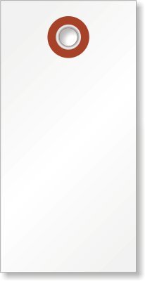 حزمة SmartSign مكونة من 1000 علامة شحن Tyvek بيضاء فارغة مقاس 3.25 x 1.625 بوصة مع ثقوب معدنية، مقاس #2، سمك Tyvek 8 مل، صنع في الولايات المتحدة الأمريكية