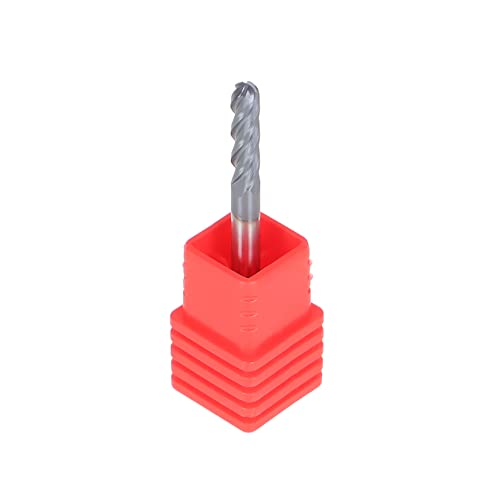 Image of kimllier 5Pcs 1 /8 Inch 4 Flute Ball Nose Carbide End Mill, Tialn Coated 1-1 /2 Inch Overall Length