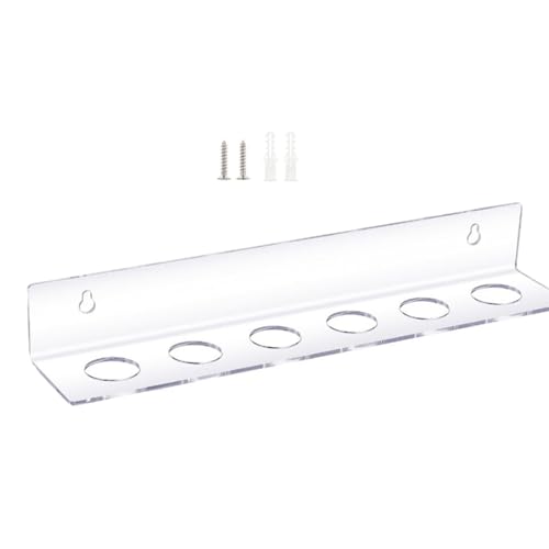 KAIXINXIN Golfball Wall Mounted Floating Shelf Golfs Display Rack Acrylic Golfball Stand for 6 Golfball Display