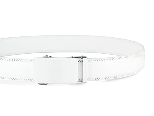 Image of Lingli Men's Belt,Ratchet Dress Belt with Automatic Buckle Brown /Black-Trim to Fit-35mm wide