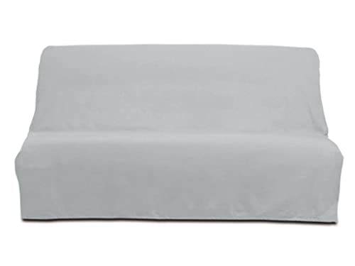 Soleil d'Ocre 100032 Panama Housse Clic-Clac en Coton Gris 190 x 204 cm