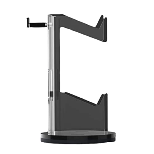 ヘッドホンスタンド ヘッドフォン スタンド、ゲーミング ヘッドセット ホルダー PC ゲーム ヘッドセット ディスプレイおよびワイヤレス ヘッドフォン用ユニバーサル ヘッドフォン ハンガー ヘッドセット ヘッドフォン フック (Color : 黒)
