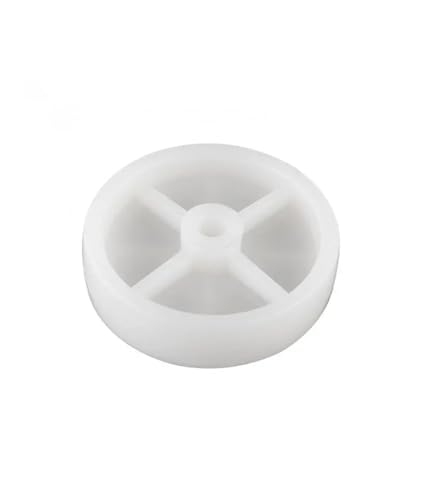 Roulettes en PP blanc sans roulement lot de 4 pièces durables - 5