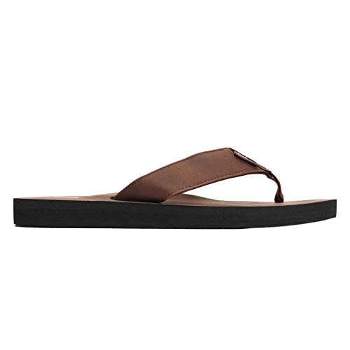 Hurley Men's Icon Vegan Leather Sandal-Medium Brown-11