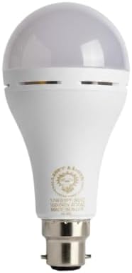 - Rechargeable Emergency Inverter LED Bulb, 12W, B22 Base, 4 Hours Backup, Li-ion Battery, 220V