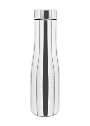 Image of KEMP DELIZIO Edition Stainless Steel Fridge Water Bottle 1000 ML | 1 L | Single Walled | Office | Gym | Travelling | Leak Proof LID | ECO Friendly | BPA Free | for Adult, Kids
