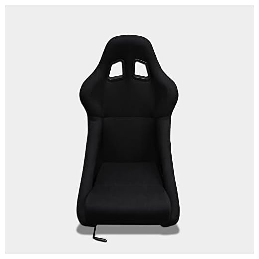 MODAUTO Asiento Deportivo para Coches,Baquets Deportivo de Tela,Adaptable para Coche y Simulador de Conducción,Modelo N001,Negro
