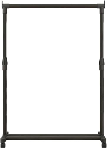 68x38x130cm 伸縮式物干しラック ハンガーラック パイプハンガー物干しスタンド 室内 部屋干し ラック、衣類ラックさびにくい ローリング衣類ラック 車輪付き衣類ラック ランドリーショップ、リビングルーム、寝室用。頑丈な衣類ラック